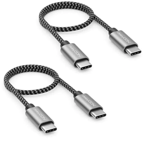 DeleyCON Cavo USB-C a USB-C PD3.0 60W Ricarica Rapida per iPhone Samsung Pixel