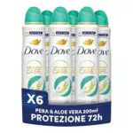 Dove Deodorante Spray Advanced Care Go Fresh Pera e Aloe Vera Idratante Senza Alcol