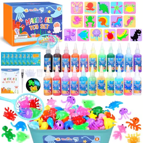 Dreamon Magic Water Gel Kit Giocattolo Creativo Fai da Te per Bambini dai 3 Anni