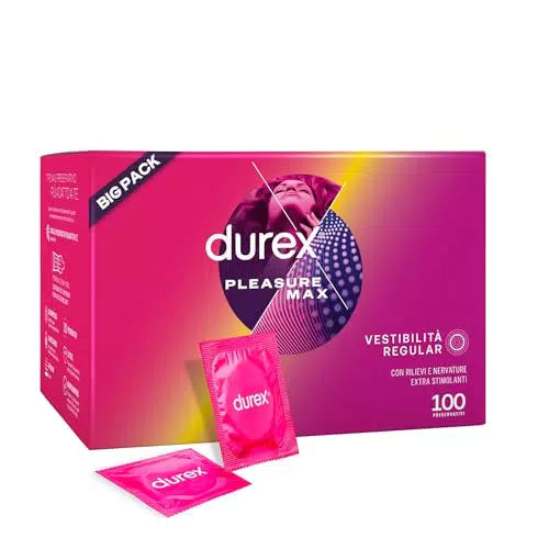 Durex Pleasuremax, Preservativi Con Rilievi e Nervature