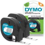 Dymo LetraTag Etichette Originali in Plastica per Etichettatrice Autoadesiva