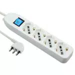 Electraline Multipresa 4 Prese Schuko e 10/16A con Interruttore Modello 62069