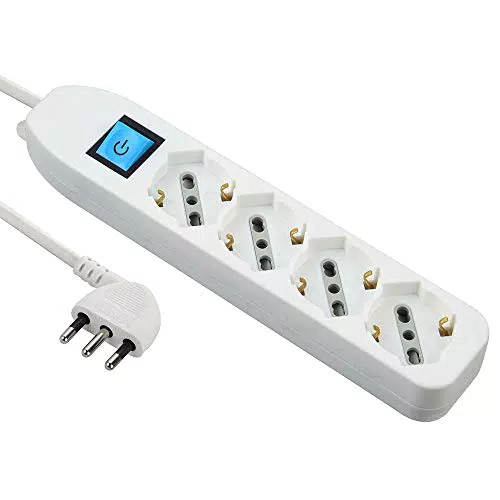 Electraline Multipresa 4 Prese Schuko e 10/16A con Interruttore Modello 62069