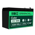 GreenCell Batteria AGM 12V 8Ah Ricaricabile VRLA per UPS, Allarmi, Giocattoli