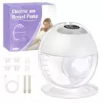 Haokoo Tiralatte Elettrico Indossabile Senza Mani per Neonati con 4 Modalità