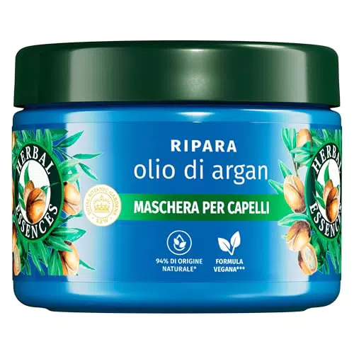 Herbal Essences Maschera Capelli Olio Argan Riparatrice Senza Siliconi Danneggiati