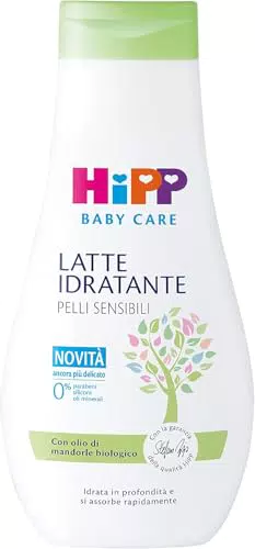 HiPP Latte Idratante per Bambini Pelli Sensibili con Olio di Mandorle Bio e Karité
