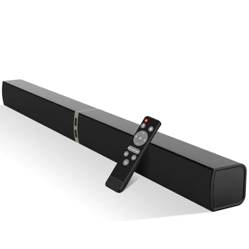 HoYLluDLL Soundbar Bluetooth per TV 2 in 1, Audio Potente Home Theater 2.0 Canali