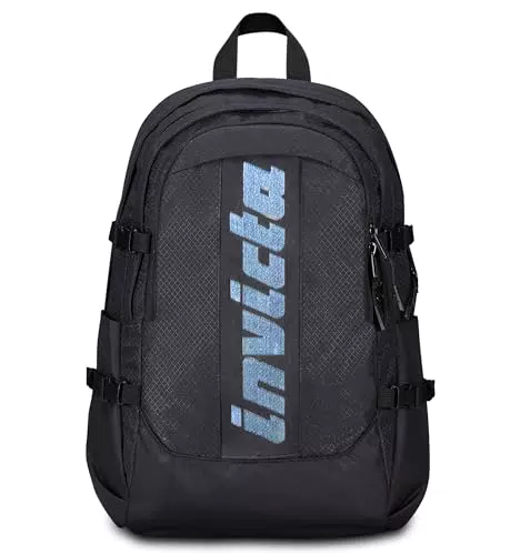 Invicta Zaino Act Plus Fibra Ottica Doppio Scomparto Porta PC Organizer Viaggio