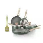 Kasanova Cooking Therapy Set Pentole Induzione Antiaderenti con Paletta Manici Legno