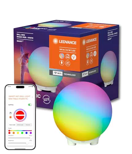 Ledvance Smart WiFi Ball Mini MGC RGBW USB LED Lampada Intelligente