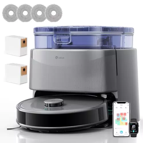 Lefant M3 Ultra Robot Aspirapolvere Lavapavimenti con Mappatura Laser e Autosvuotamento