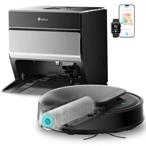 Lefant M5 Pro Robot Aspirapolvere Lavapavimenti con Rullo Autopulente e Stazione Automatica