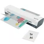 Leitz iLAM Home Plastificatrice A3 Riscaldamento Rapido 3 Minuti con Starter Pack
