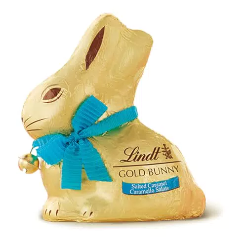 Lindt Gold Bunny Coniglietto Pasquale Cioccolato al Latte Caramello Salato