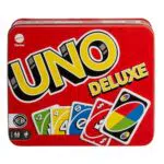 Mattel UNO Deluxe Gioco di Carte per Famiglie e Bambini dai 7 Anni