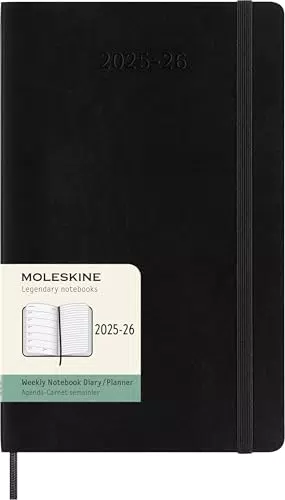Moleskine Weekly Planner 2025-2026 Agenda Settimanale 18 Mesi con Note