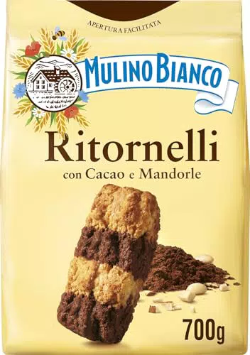 Mulino Bianco Biscotti Frollini Ritornelli con Cacao e Mandorleenza Olio di Palma