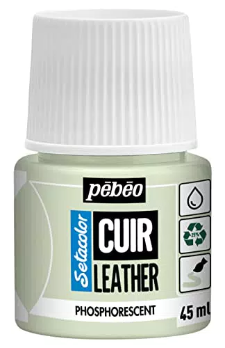 Pébéo Setacolor Pelle Vernice Acrilica Fosforescente per Borse e Scarpe Personalizzate
