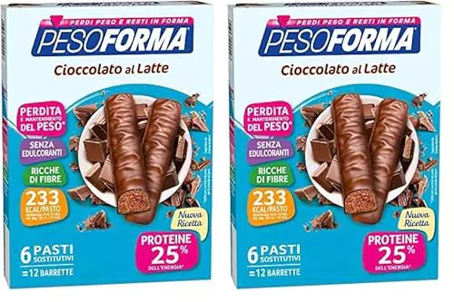 Pesoforma Barrette Cioccolato al Latte, Pasti Sostitutivi Dimagranti