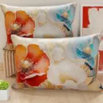 Petti Artigiani Italiani Federe Cuscino in Microfibra per Letto e Divano Floreale