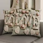 Petti Artigiani Italiani Federe Cuscino in Microfibra per Letto e Divano Shabby