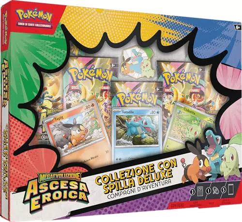 Pokémon Collezione Spilla Deluxe Compagni d’Avventura Megaevoluzione Ascesa Eroica