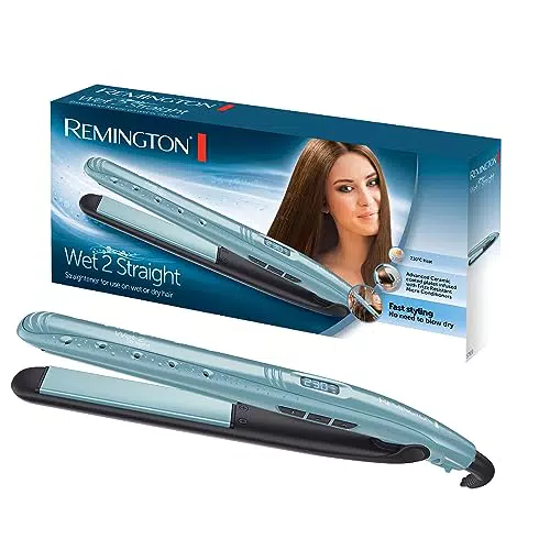 Remington Piastra per Capelli Wet2Straight S7300 con Display LCD e Anticrespo