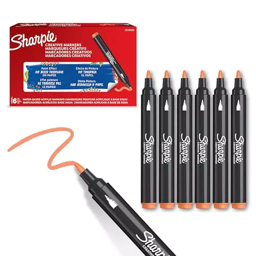 Sharpie Creative Marker Pennarelli Acrilici a Base d'Acqua Punta Bullet