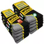 SOXCO WORK Socks 10 paia, calze da lavoro da uomo confezione da 10 paia