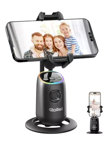 Rollei Easy Creator Supporto Smartphone con Tracciamento 360 per Vlog e Live Streaming