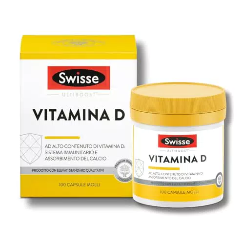 Swisse Ultiboost Vitamina D 2000 UI Integratore Difese Immunitarie Adulti