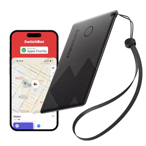 SwitchBot Wallet Finder Card Tracker Bluetooth Compatibile Apple Find My per Oggetti