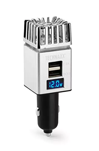 Technaxx Purificatore Aria Auto TX-130 con USB Rapido, Ionizzatore e Deodorante