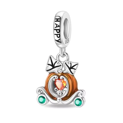 Tinslo Charm in Argento 925 con Zirconi Compatibile con Braccialetti Pandora