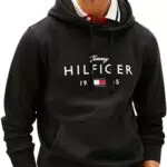 Tommy Hilfiger Felpa con Cappuccio Uomo Brand Love Big Hilfiger