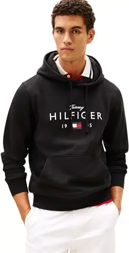 Tommy Hilfiger Felpa con Cappuccio Uomo Brand Love Big Hilfiger