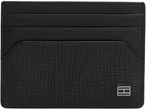 Tommy Hilfiger Porta Carte Uomo TH Flag CC Holder Portafoglio Slim