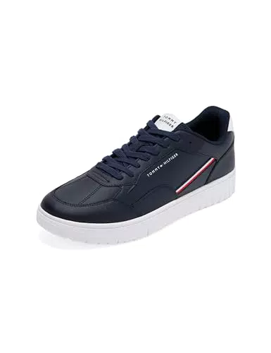 Tommy Hilfiger Sneakers Uomo Basket Core Stripes Suola Preformata Profilo Basso