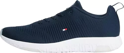 Tommy Hilfiger Sneakers Uomo Corporate Knit Rib Runner Scarpe Running Sportive