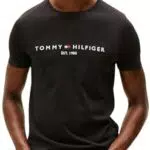 Tommy Hilfiger T-Shirt Uomo Maniche Corte Logo Core Scollo Rotondo