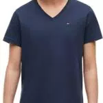 Tommy Jeans Tjm Original Jersey V Neck Tee Top in Maglia a Maniche Corte