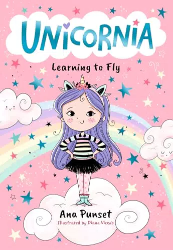 Unicornia Learning to Fly Libro Illustrato per Bambini 5-8 Anni Serie Magica