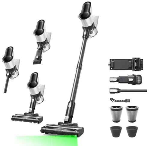 VACTechPro F02 Lite Scopa Elettrica Senza Fili Potente con Filtraggio 8 Strati