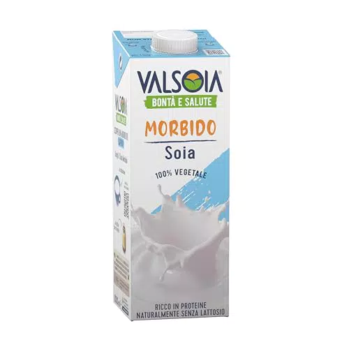 Valsoia - Bevanda Soia Gusto Morbido, Formato Tetra Brik da 1000 ml