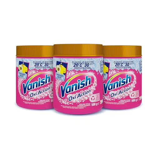 Vanish Oxi Action Multipower Polvere Rosa, Smacchiatore per Capi Colorati
