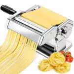 YASHE Macchina per Pasta Fresca 2 in 1 con Rullo, Taglierina e Kit Pulizia