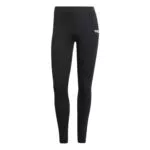 adidas Donna Essentials Linear Cotton Leggings, Black/White