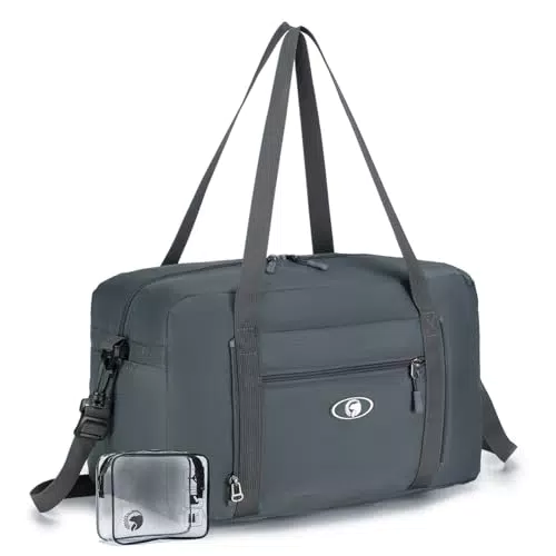 Bagzy Borsone Pieghevole da Viaggio Impermeabile Bagaglio a Mano Ryanair 20L