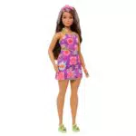 Barbie Fashionistas 244 Bambola con Accessori Fascia e Sandali per Bambine 3+ Anni